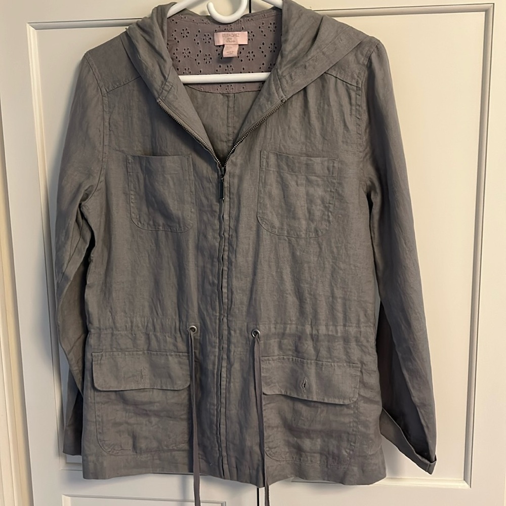 Hooded Linen Jacket